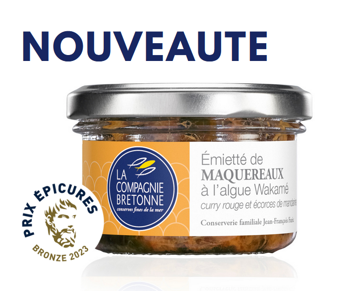 [0152] Emietté de Maquereaux Wakamé, curry rouge et mandarine