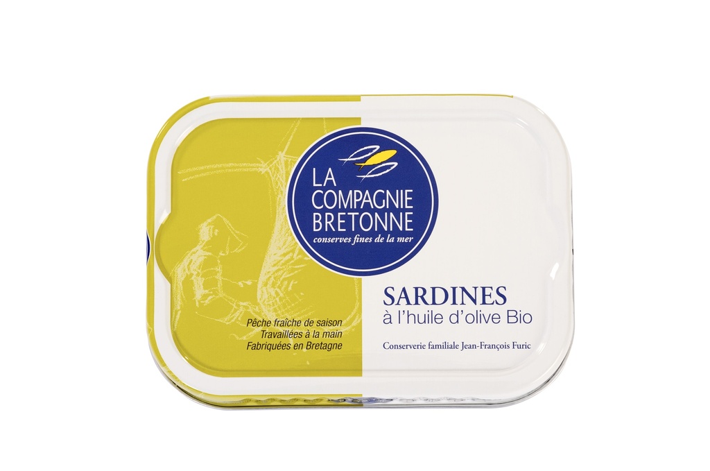 Sardines à l’huile d’olive bio 115g